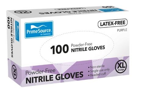CA nitrile black powder free X-Large gloves